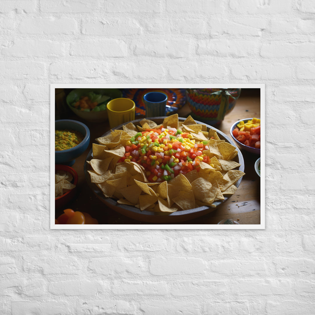 Party Perfect Chips and Salsa Framed poster 🤤 from Yumify.AI