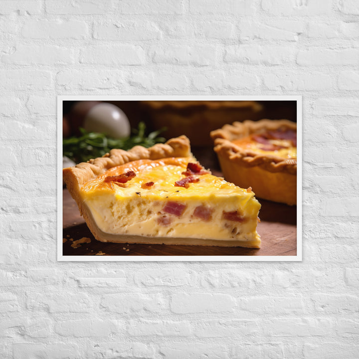 Quiche Lorraine Framed poster 🤤 from Yumify.AI