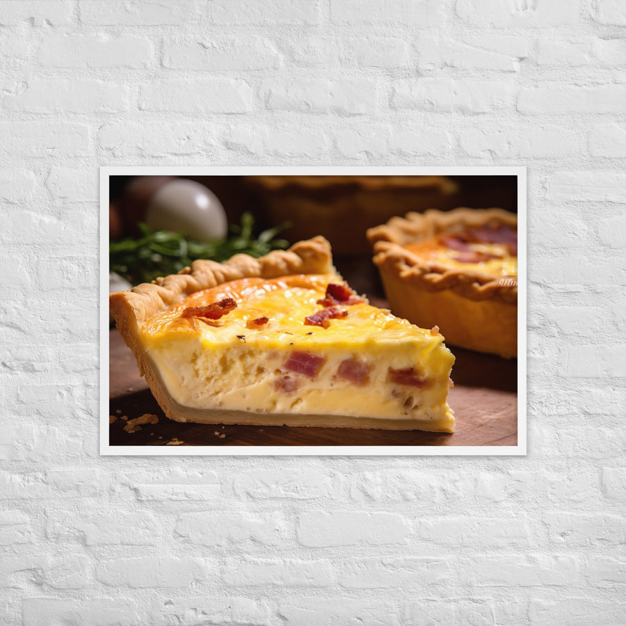 Quiche Lorraine Framed poster 🤤 from Yumify.AI