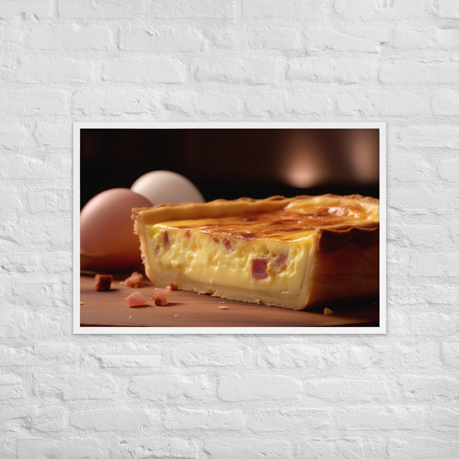 Quiche Lorraine Framed poster 🤤 from Yumify.AI