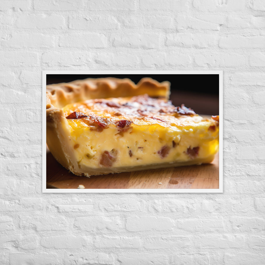 Quiche Lorraine Framed poster 🤤 from Yumify.AI