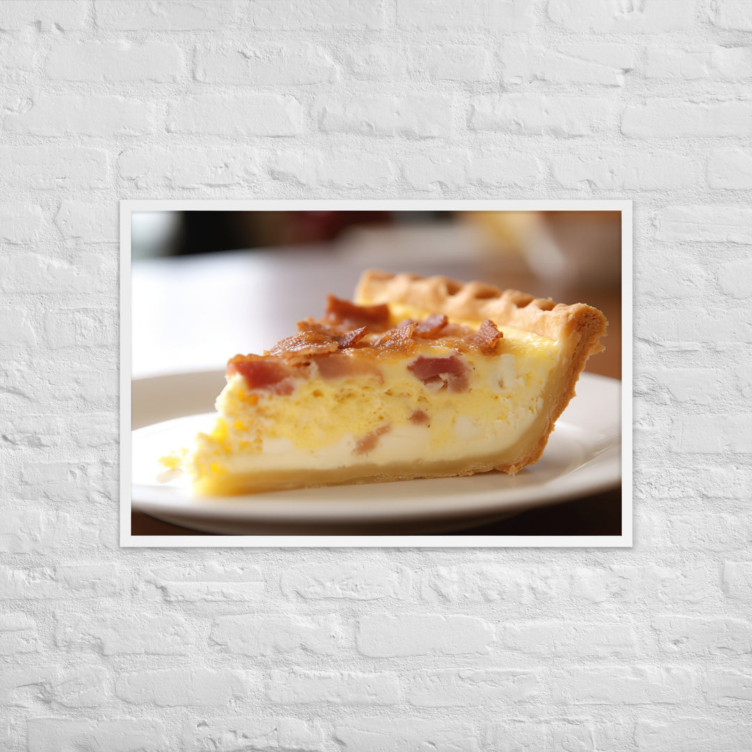 Quiche Lorraine Framed poster 🤤 from Yumify.AI