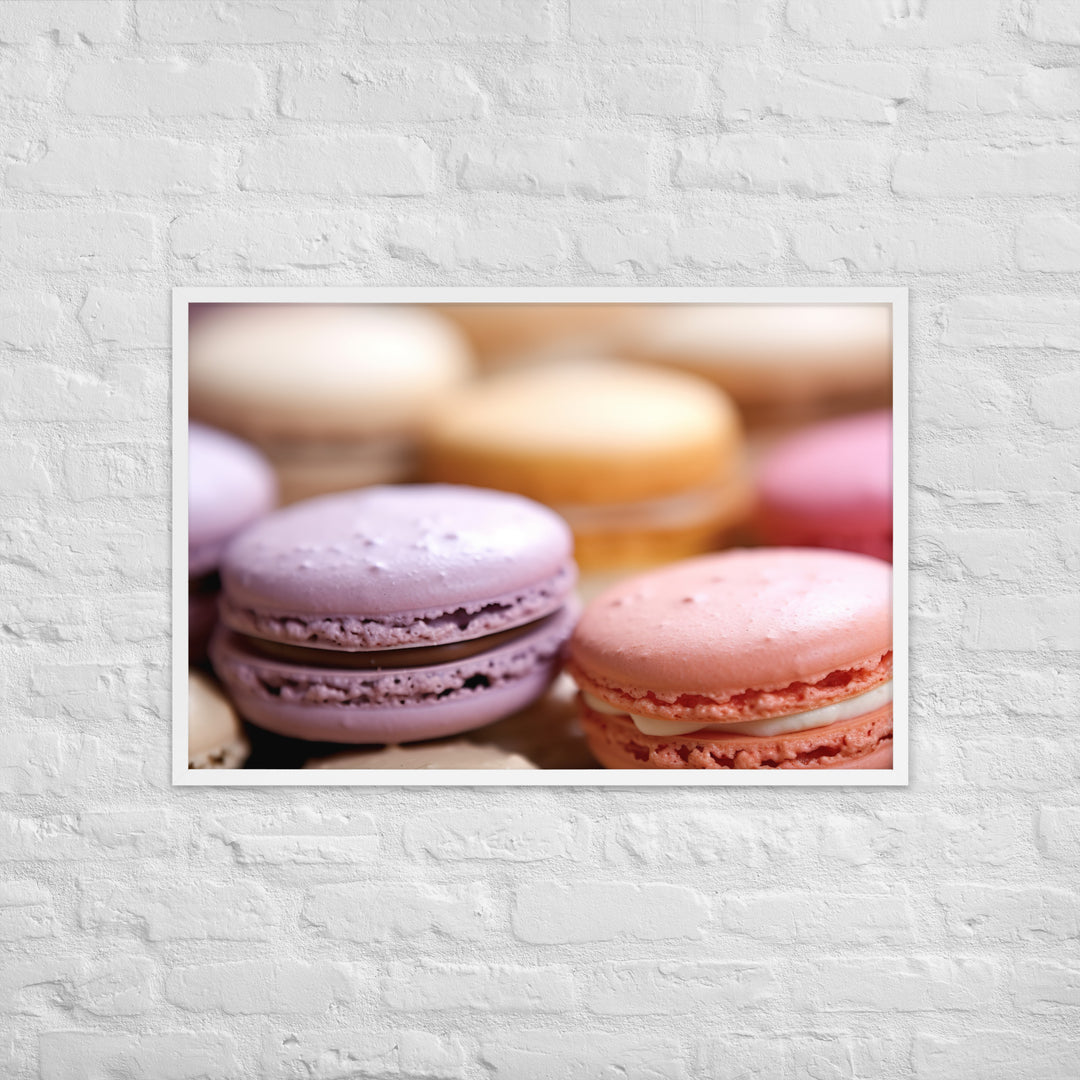 Macarons Framed poster 🤤 from Yumify.AI