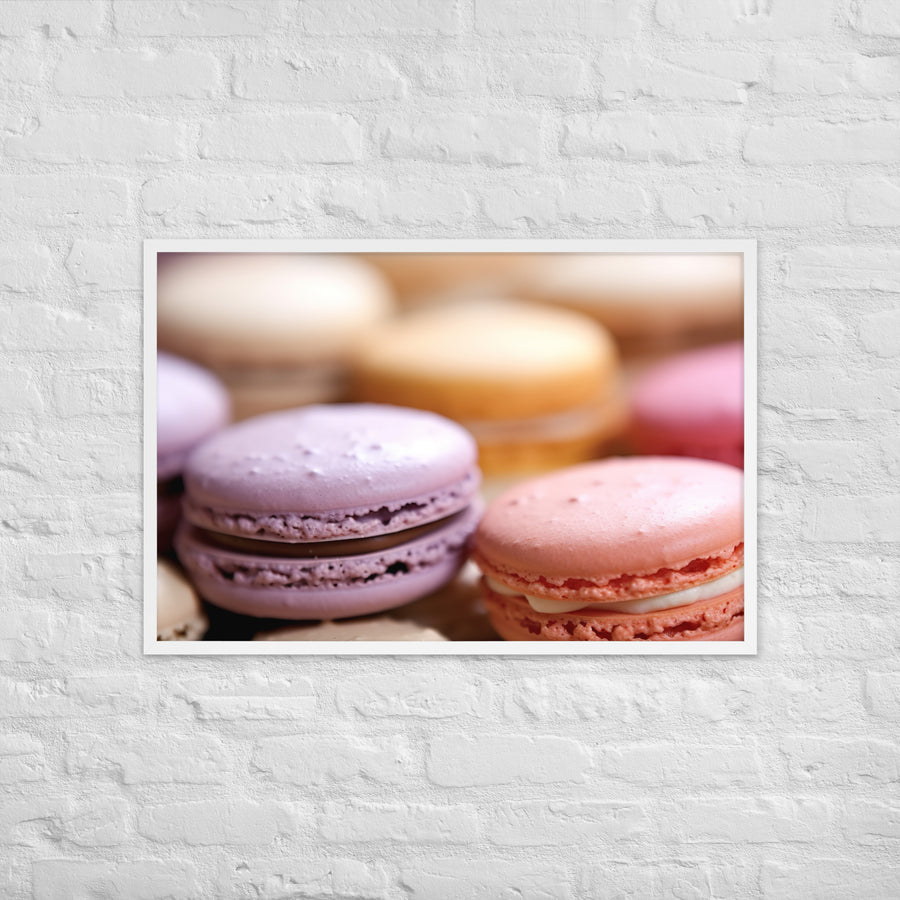 Macarons Framed poster 🤤 from Yumify.AI