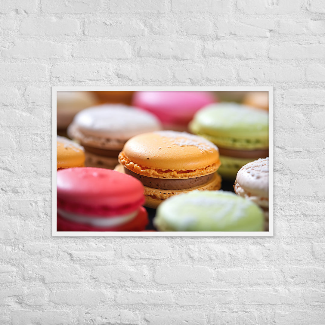 Macarons Framed poster 🤤 from Yumify.AI