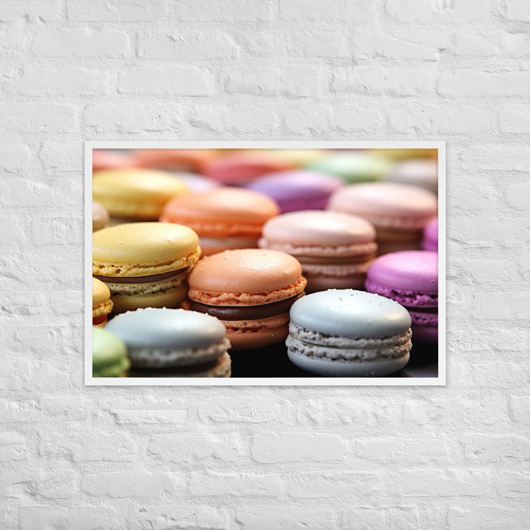 Macarons Framed poster 🤤 from Yumify.AI