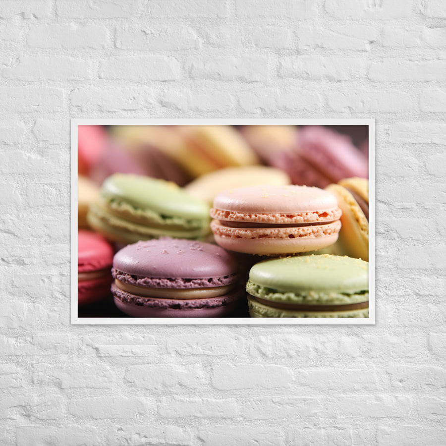 Macarons Framed poster 🤤 from Yumify.AI