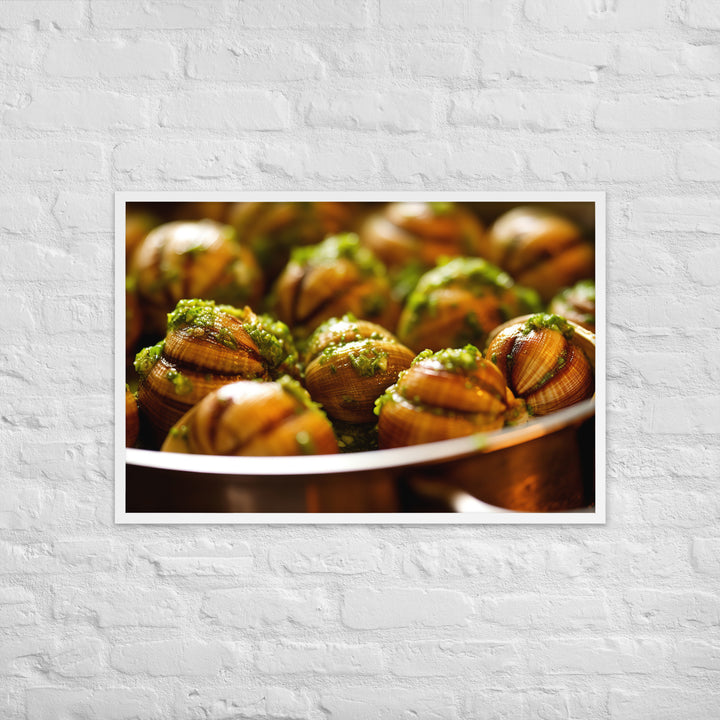 Escargots de Bourgogne Framed poster 🤤 from Yumify.AI