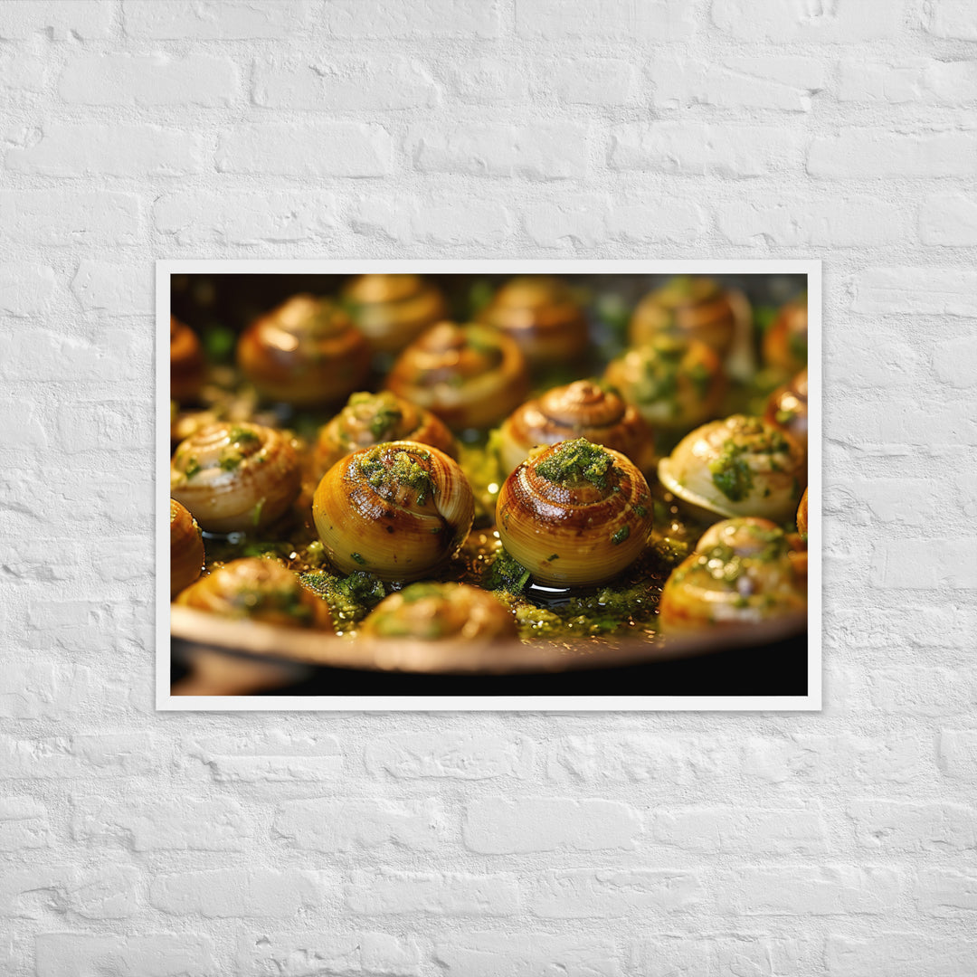 Escargots de Bourgogne Framed poster 🤤 from Yumify.AI