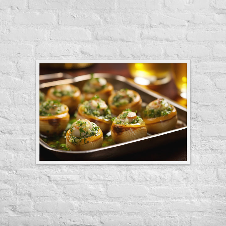 Escargots de Bourgogne Framed poster 🤤 from Yumify.AI