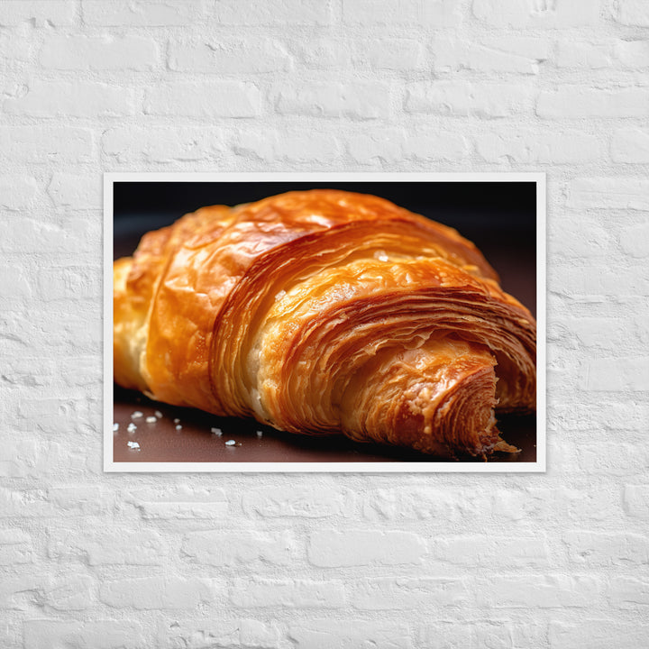 Croissant Framed poster 🤤 from Yumify.AI