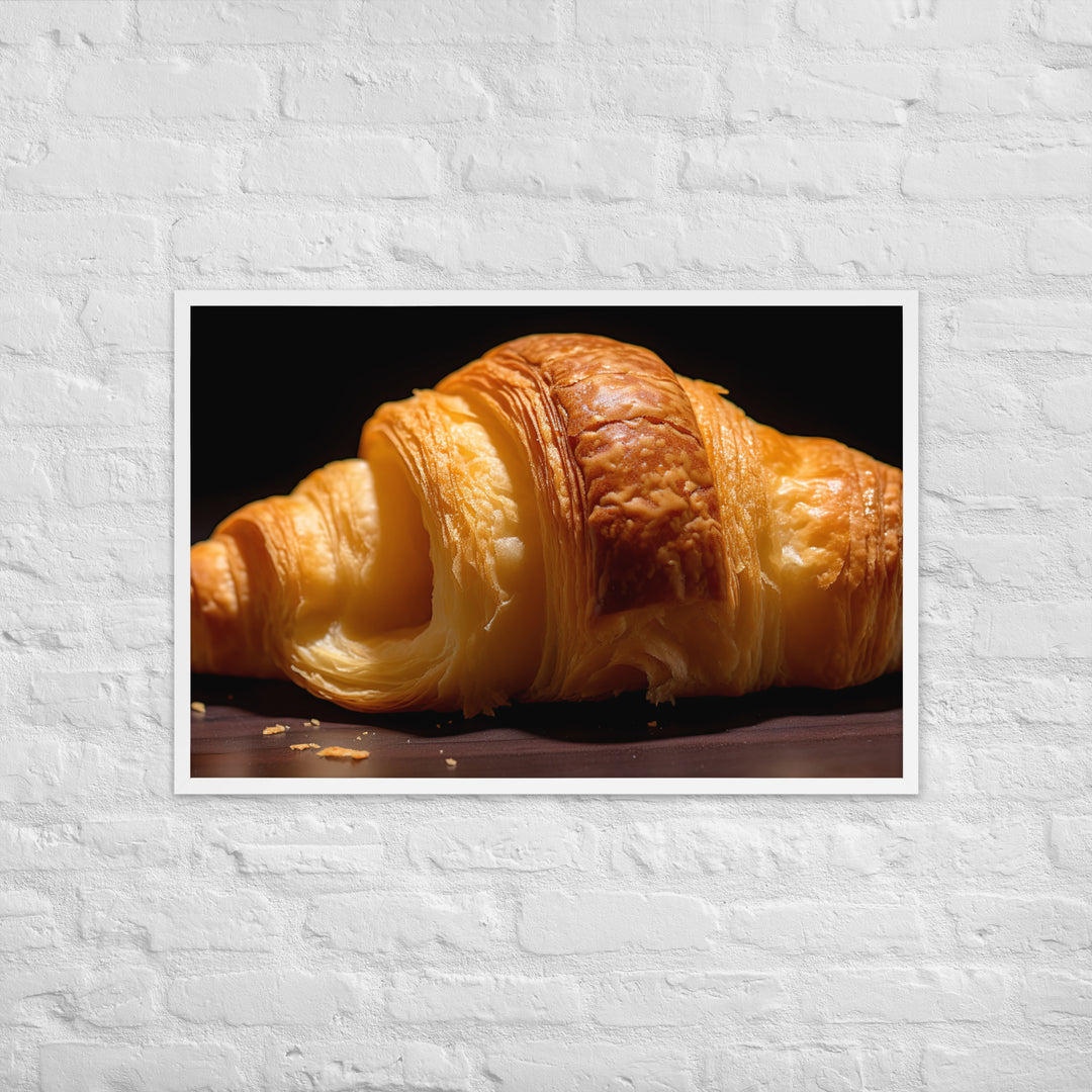 Croissant Framed poster 🤤 from Yumify.AI