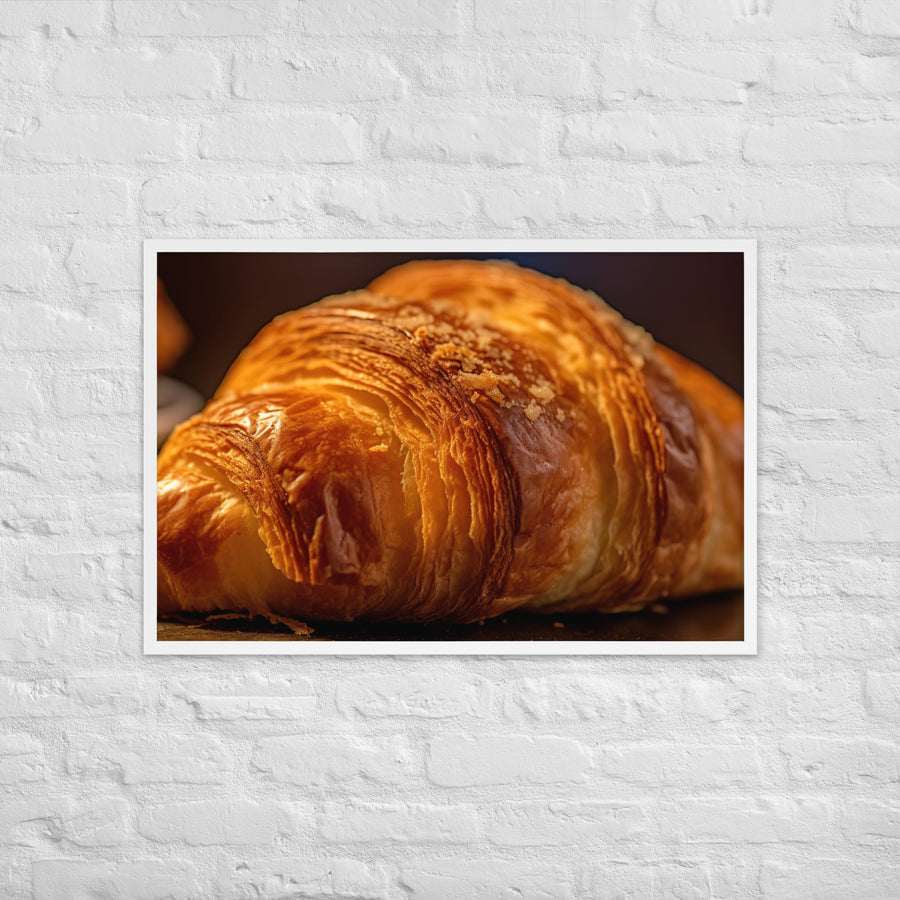 Croissant Framed poster 🤤 from Yumify.AI