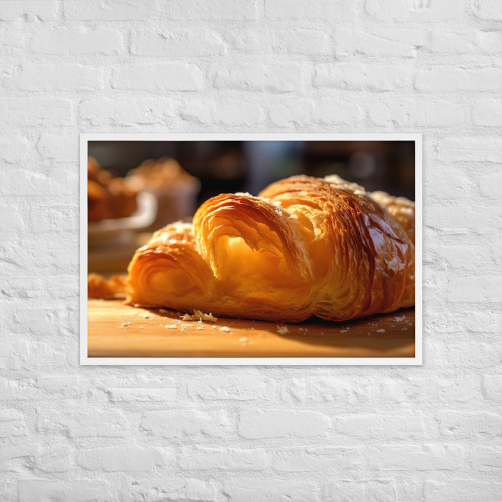 Croissant Framed poster 🤤 from Yumify.AI