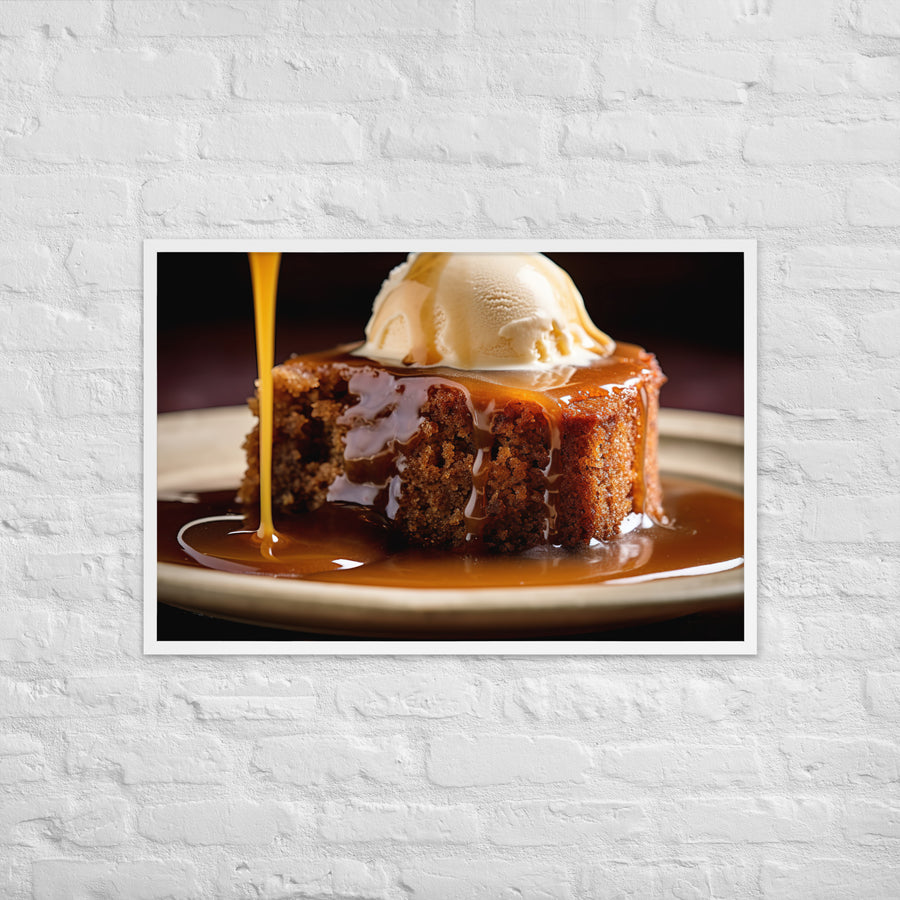 Sticky Toffee Pudding Framed poster 🤤 from Yumify.AI
