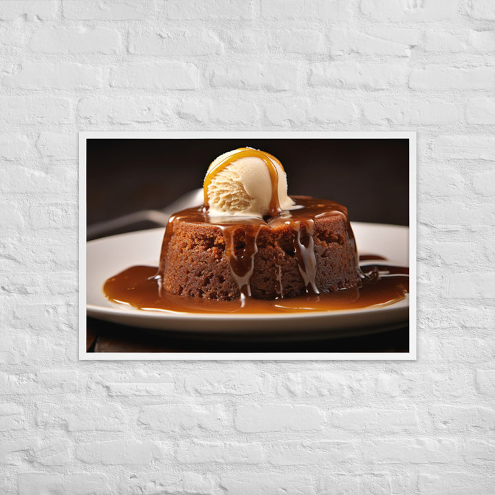 Sticky Toffee Pudding Framed poster 🤤 from Yumify.AI