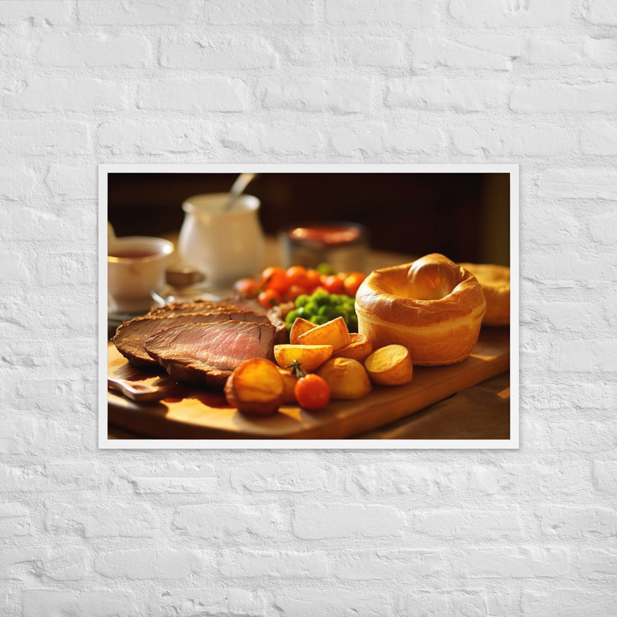 Roast Beefand Yorkshire Pudding Framed poster 🤤 from Yumify.AI