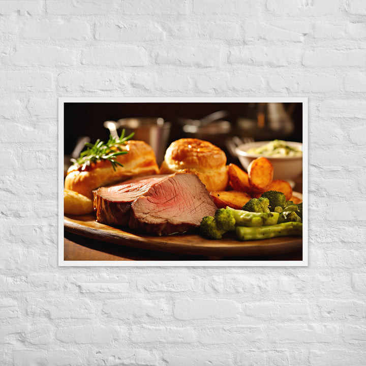 Roast Beefand Yorkshire Pudding Framed poster 🤤 from Yumify.AI