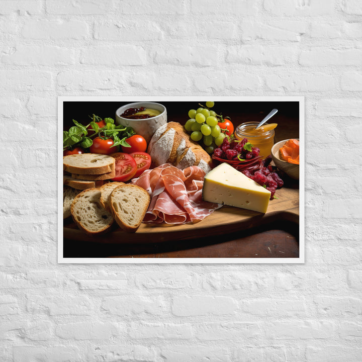 Ploughmans Lunc Framed poster 🤤 from Yumify.AI