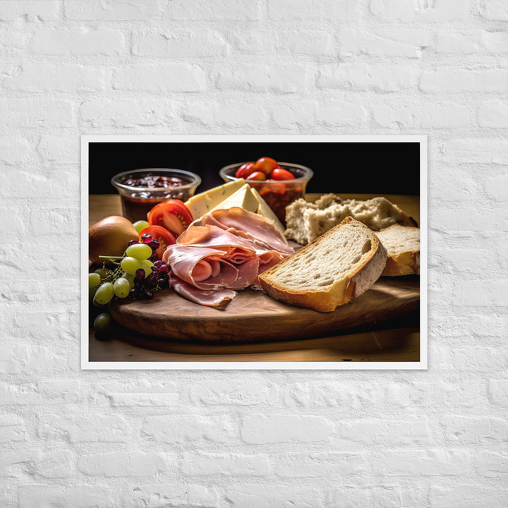 Ploughmans Lunc Framed poster 🤤 from Yumify.AI