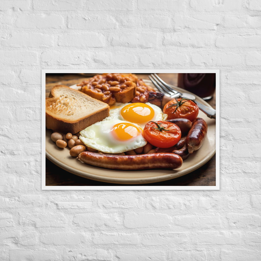 Full English Breakfast Framed poster 🤤 from Yumify.AI