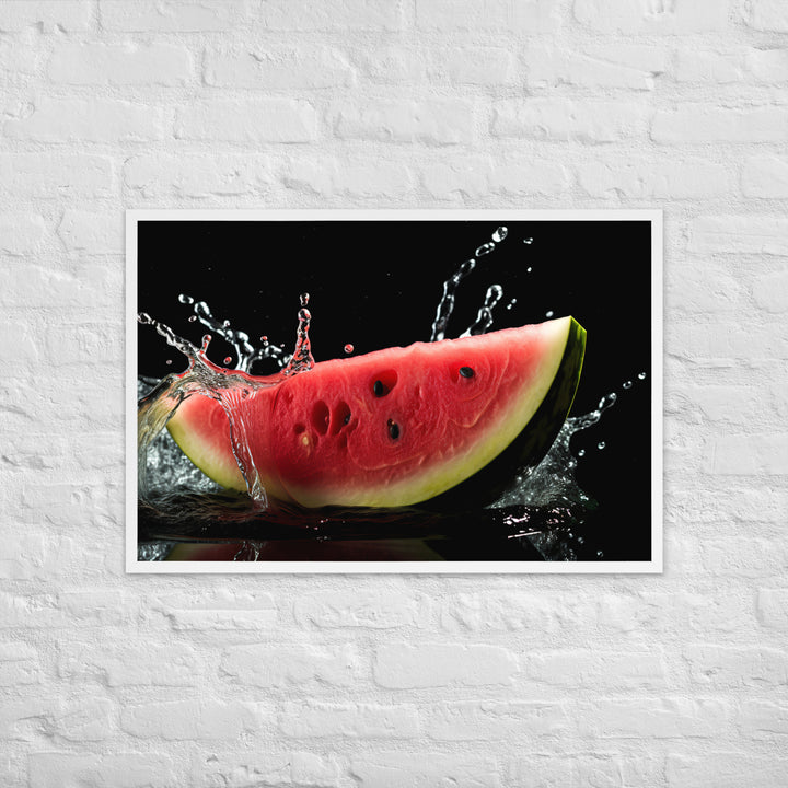 Watermelon Framed poster 🤤 from Yumify.AI