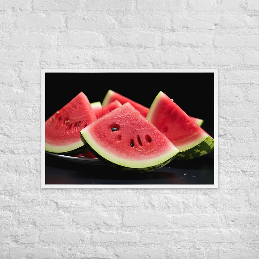 Watermelon Framed poster 🤤 from Yumify.AI