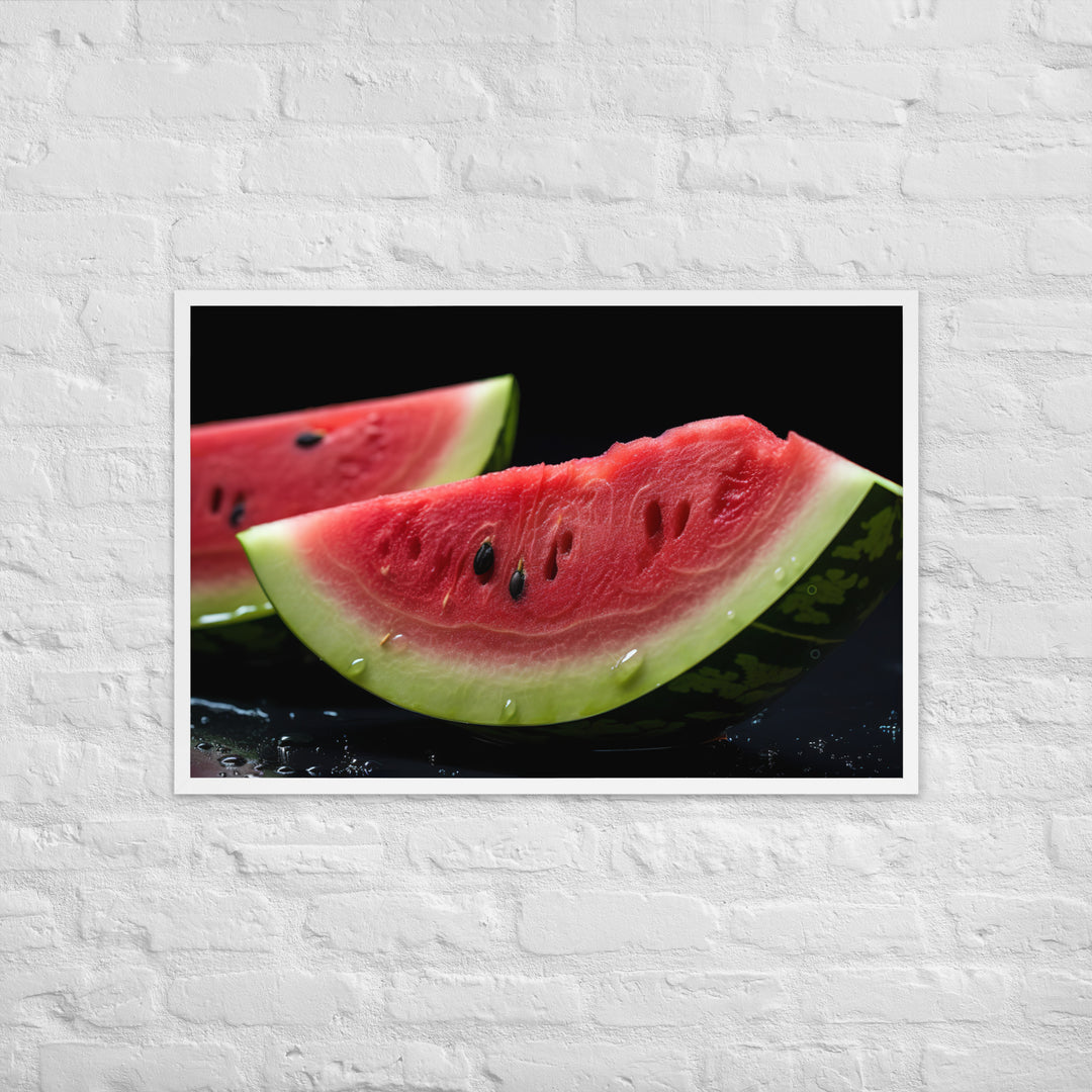 Watermelon Framed poster 🤤 from Yumify.AI