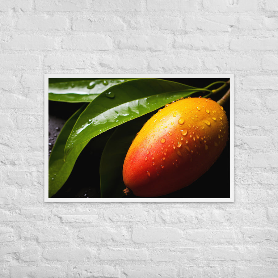 Mango Framed poster 🤤 from Yumify.AI