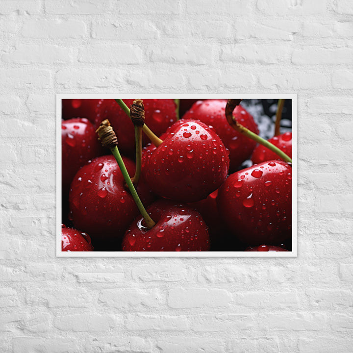 Cherry Framed poster 🤤 from Yumify.AI