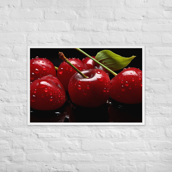 Cherry Framed poster 🤤 from Yumify.AI