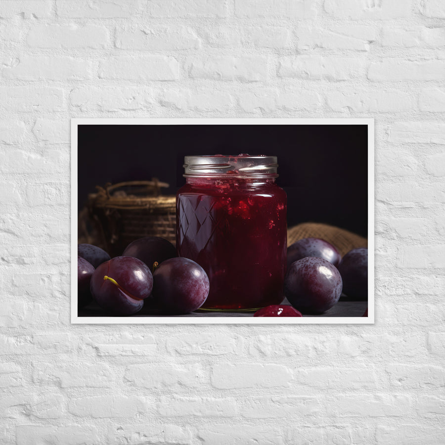 Plum Jam Framed poster 🤤 from Yumify.AI