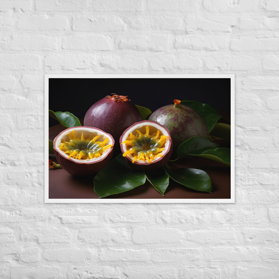 Passionfruit Perfection Framed poster 🤤 from Yumify.AI