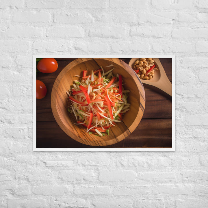 Papaya Salad Framed poster 🤤 from Yumify.AI