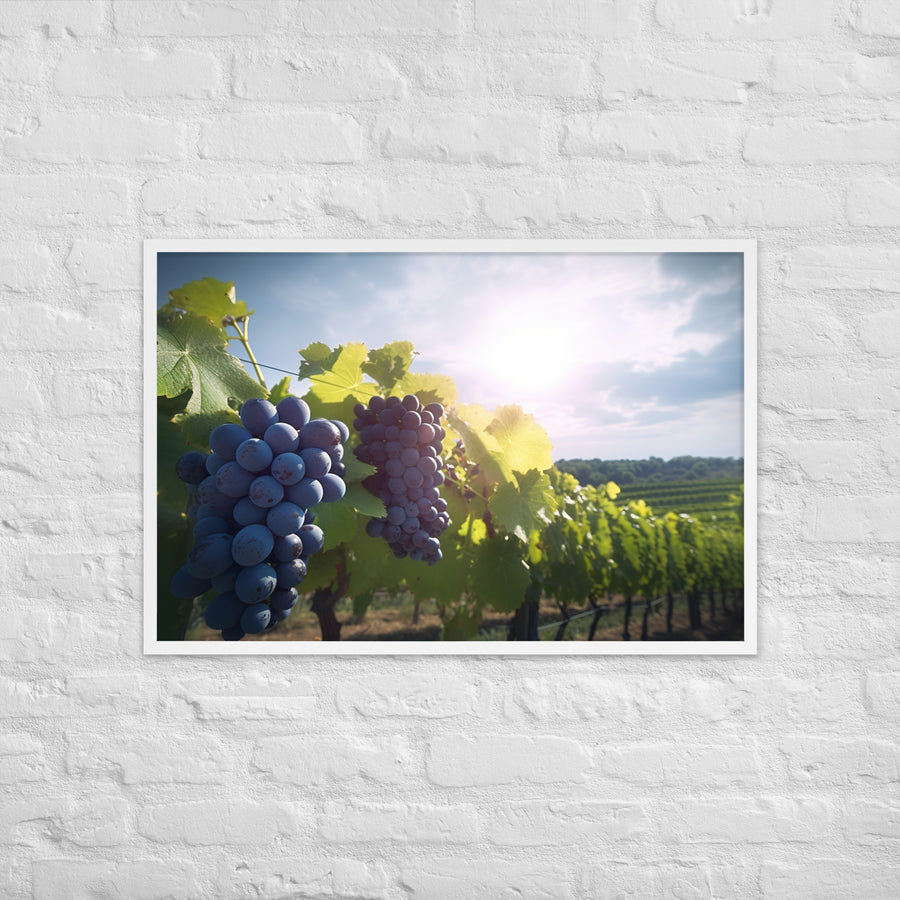 Vineyard Beauty Framed poster 🤤 from Yumify.AI