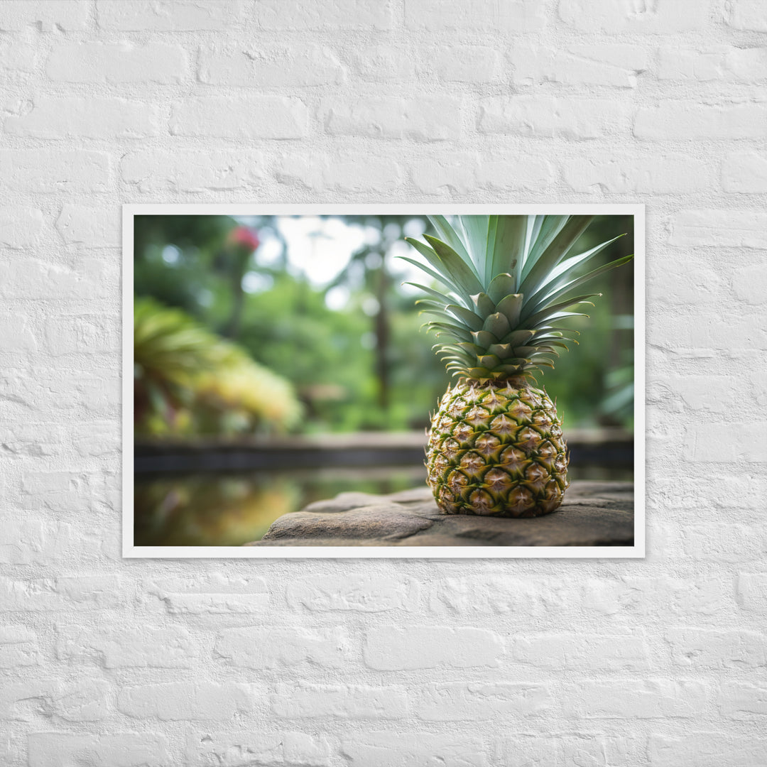 Tropical Oasis Framed poster 🤤 from Yumify.AI
