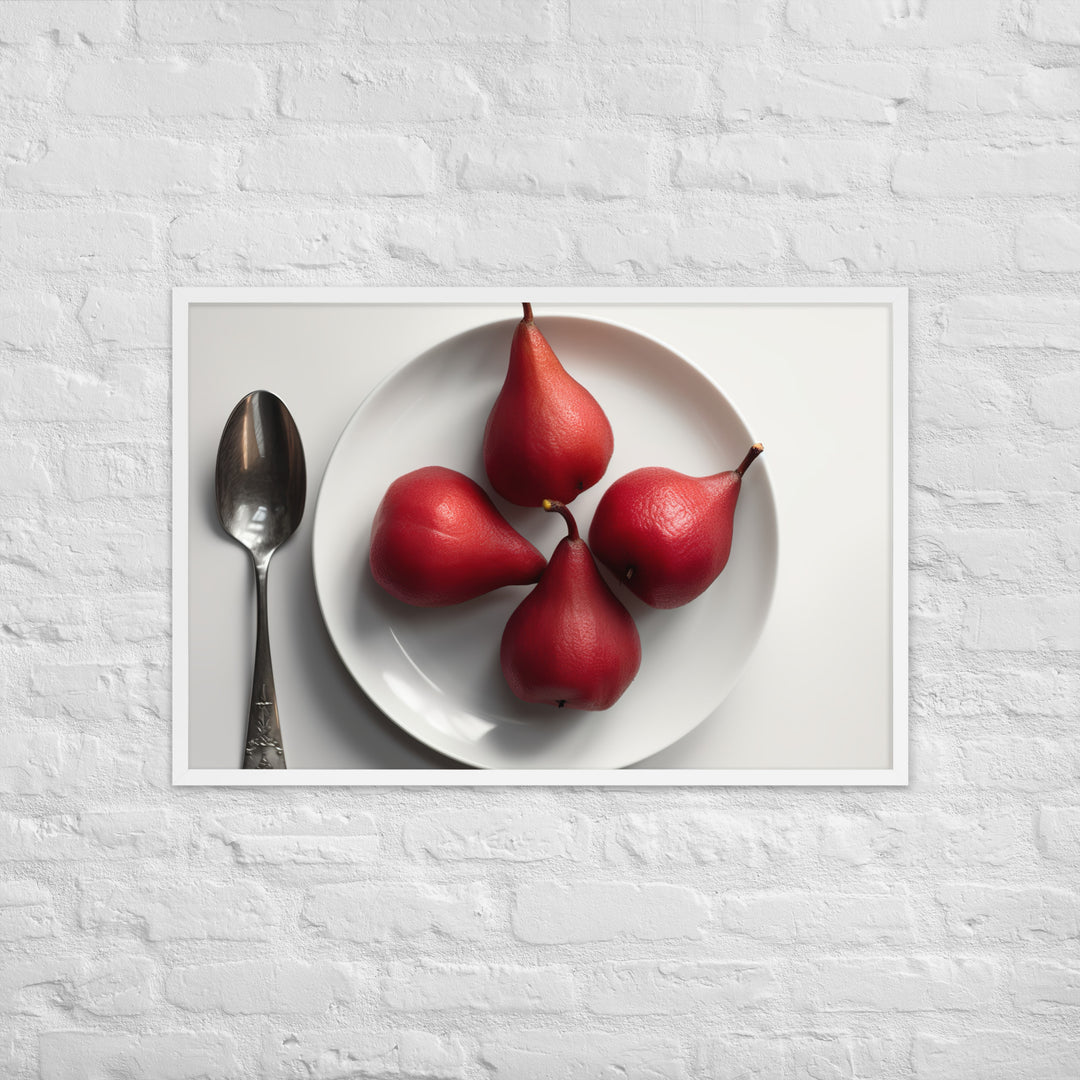 Red Anjou Pears Framed poster 🤤 from Yumify.AI