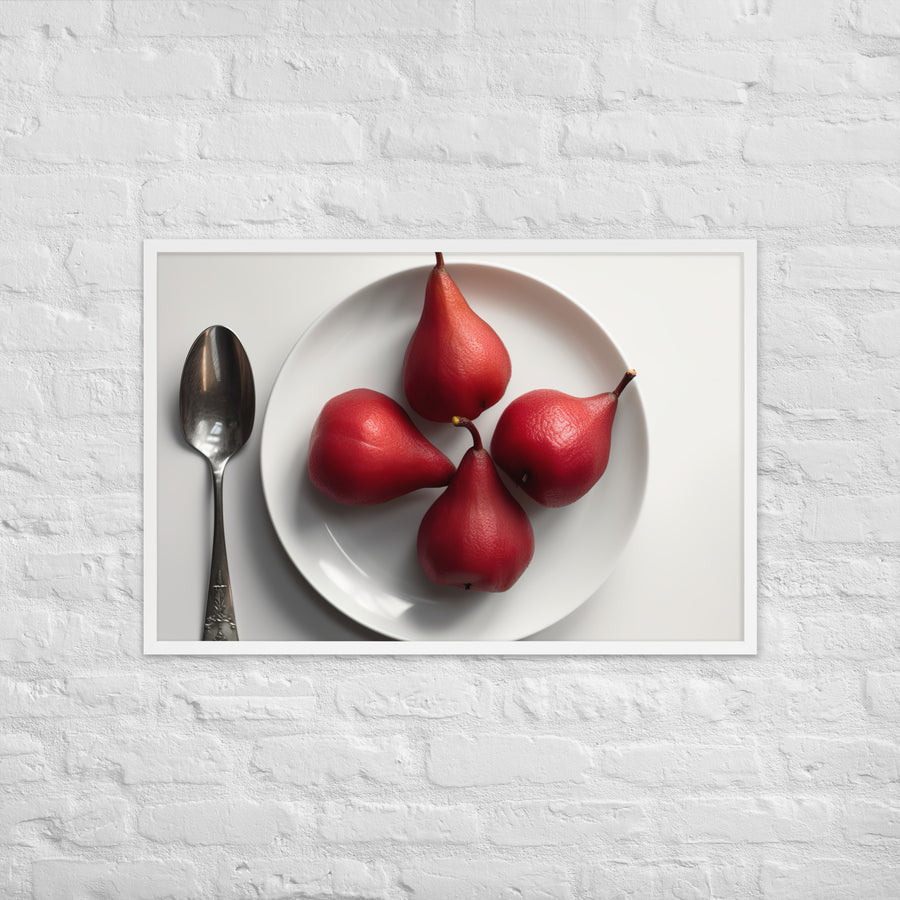 Red Anjou Pears Framed poster 🤤 from Yumify.AI