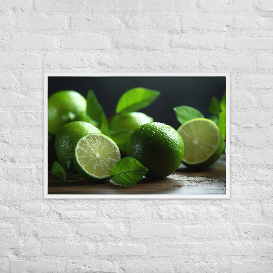 Lime and Mint Framed poster 🤤 from Yumify.AI