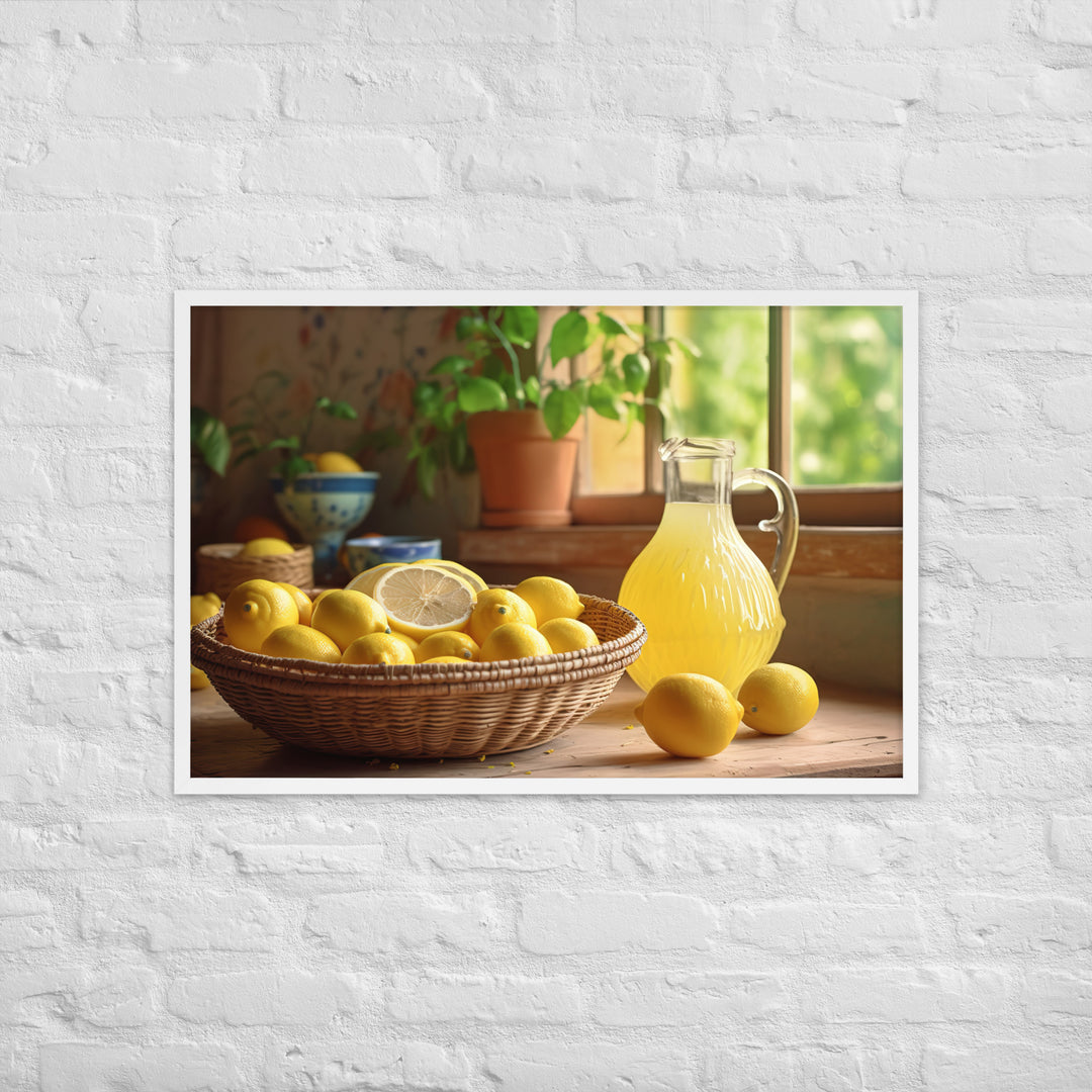 Lemonade Stand Framed poster 🤤 from Yumify.AI