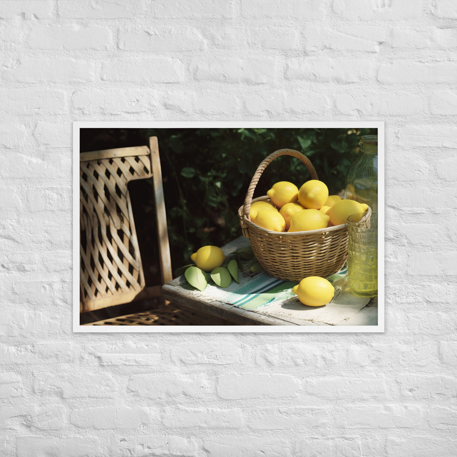 Lemonade Stand Framed poster 🤤 from Yumify.AI