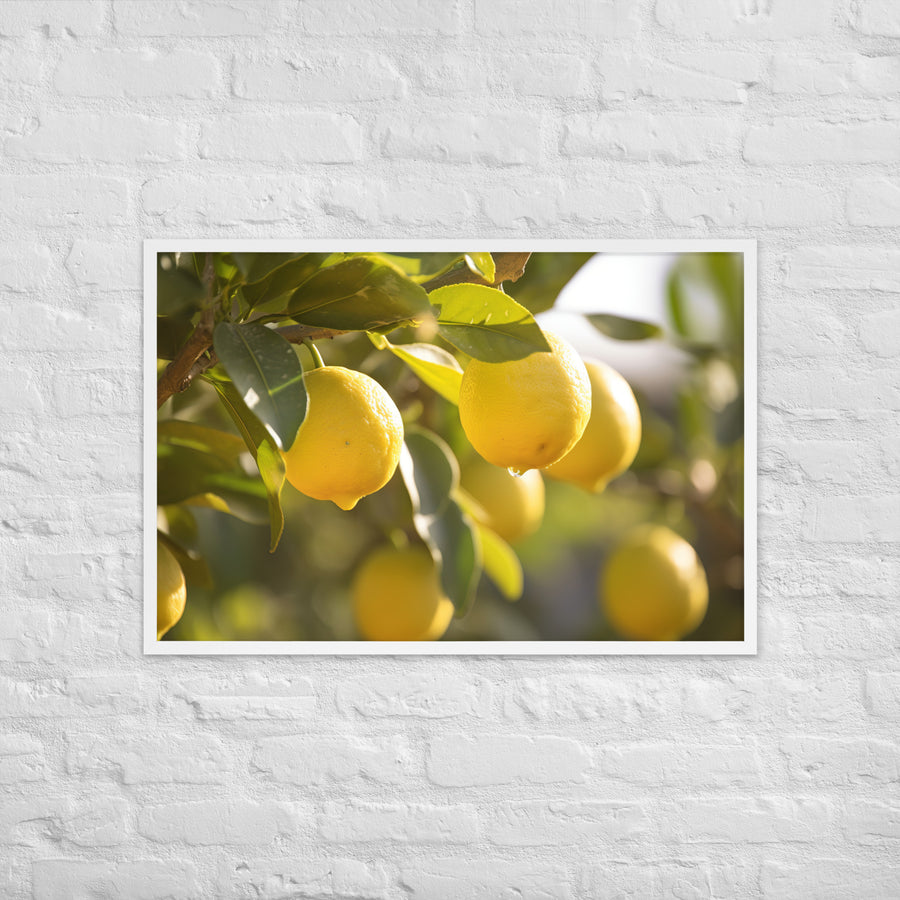 Lemon Tree Framed poster 🤤 from Yumify.AI