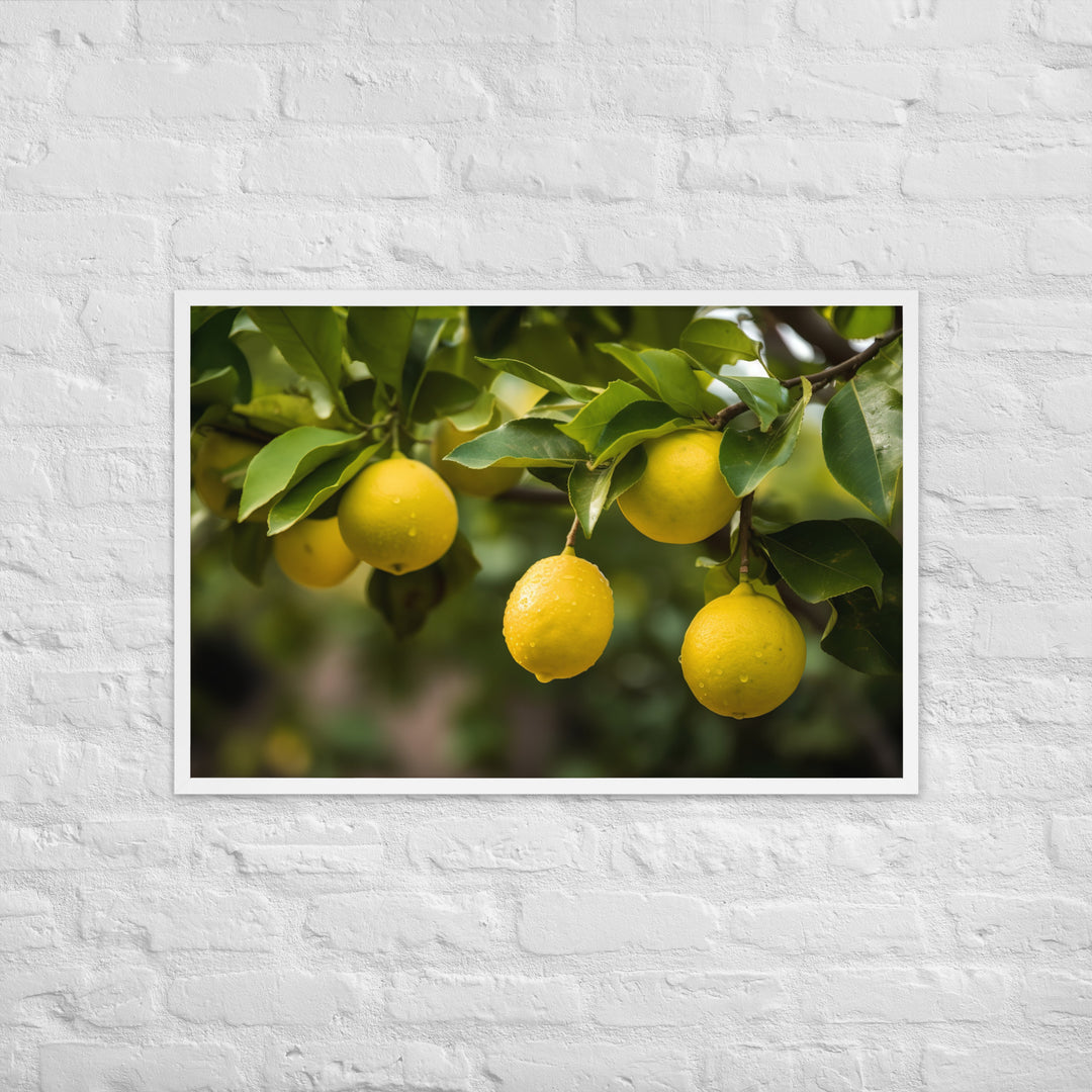 Lemon Tree Framed poster 🤤 from Yumify.AI