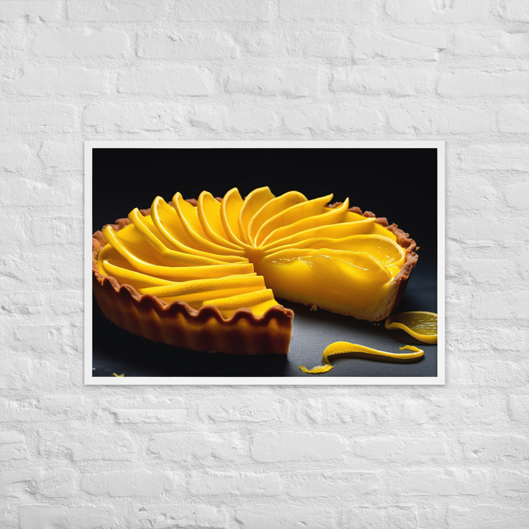 Lemon Tart Framed poster 🤤 from Yumify.AI