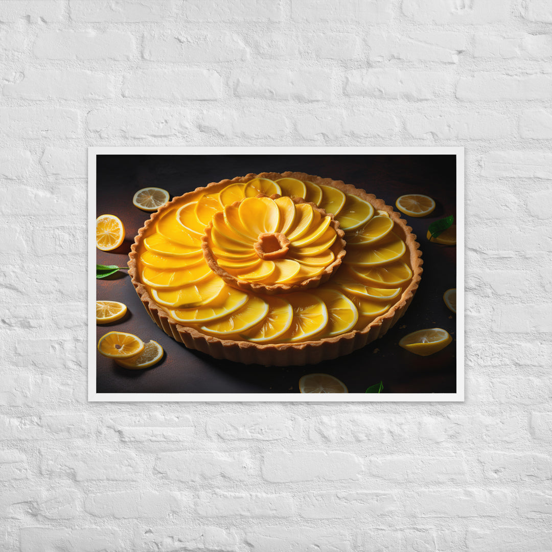 Lemon Tart Framed poster 🤤 from Yumify.AI