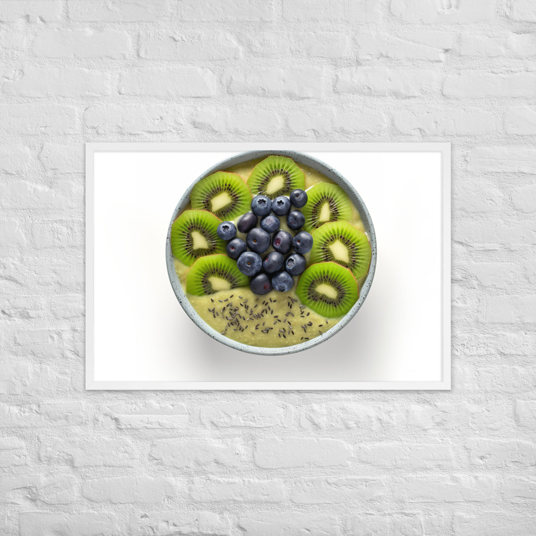 Kiwi Smoothie Bowl Framed poster 🤤 from Yumify.AI