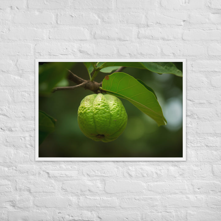 Guava on the Tree Framed poster 🤤 from Yumify.AI