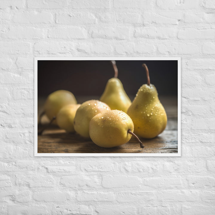 Golden Delicious Pears Framed poster 🤤 from Yumify.AI