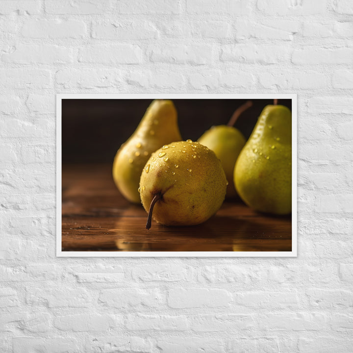 Golden Delicious Pears Framed poster 🤤 from Yumify.AI