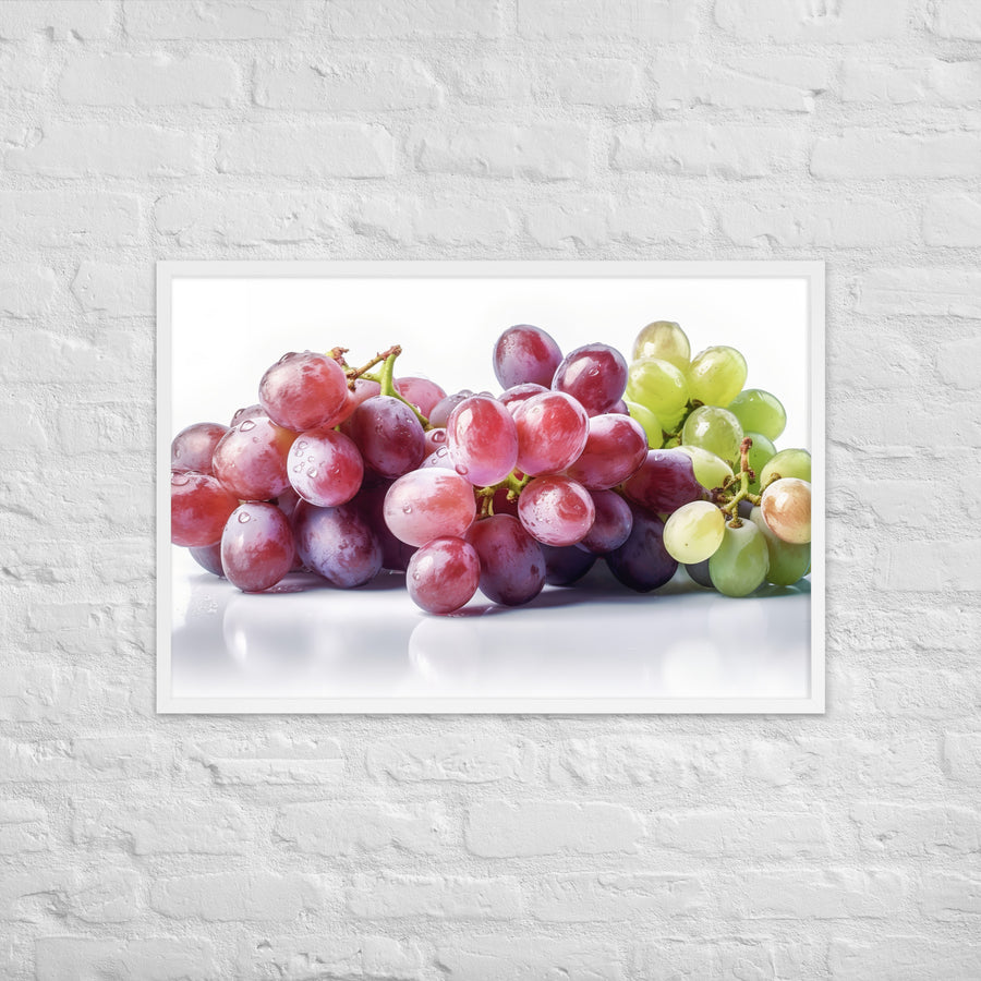 Fresh Grapes Framed poster 🤤 from Yumify.AI